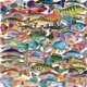 thumbnail image 1 of Paquete de pegatinas con forma de pez tropical, 55 unidades, dibujos animados de animales marinos, 1 of 2