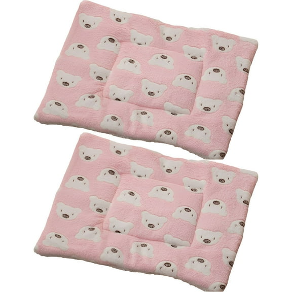 BESTSKY 2Pcs Dog Mat Fits Many Beds Pet Crate Pads Spacious Fit Dog Crate Pad 32*25cm