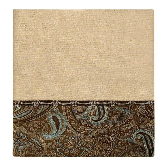 Seaglass Embroidered Fingertip Towel - Beige