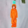 thumbnail image 2 of Ruyang Easter Outfits for Kid Boys Cute Carrot Romper Bunny Long Sleeve Hooded Jumpsuit Teen Girls Ribbed Zipper Full Length Clothes, 2 of 6