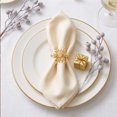 thumbnail image 2 of SLYNSHome Snowflake Metal Napkin Rings, Rhinestone Winter Table Napkin Holders, Gold And Silver Holiday Dinner Table Decor Accessories, 2 of 6