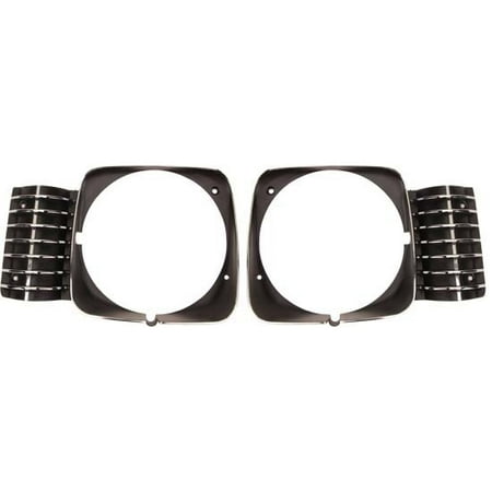 Nova Headlight Bezel - Dynacorn MI671 Headlight Bezels, 1969-72 Chevy Nova, Pair