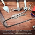thumbnail image 4 of 10 inch Chain Vise Clamp Plier Locking Grip Wrench Oil Filter Pipe 16.5 inch Chain Length, 4 of 7
