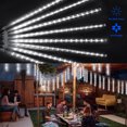 thumbnail image 2 of Meteor Shower Rain Lights, 20 inch 10 Tube 540 LED Falling Raindrop Lights, Christmas Lights for Holiday Party Decor, Cool White, 2 of 9