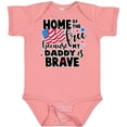 thumbnail image 3 of Inktastic Home of the Free Because My Daddy is Brave with Flag Boys or Girls Baby Bodysuit, 3 of 5