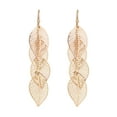 thumbnail image 2 of Time and Tru Adult Women's Gold Tone Multi Filigree Leaf Metal Drop Earring, 2 of 5