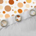 thumbnail image 4 of Manfei Watercolor Geometric Circle Blackout Curtains Set of 2 (52x84 Each),Ink Painting Art Window Curtains,Orange Brown Curtains and Drapes For Boys Girls,Microfiber Bedroom Decor, 4 of 6