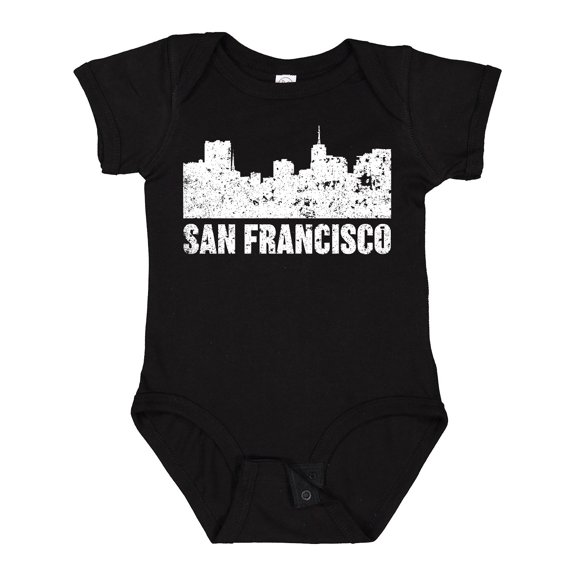 Inktastic San Francisco Skyline with Grunge Boys or Girls Baby Bodysuit
