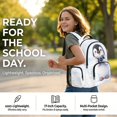 thumbnail image 4 of Pzuqiu Cute Penguin School Backpacks for Teen Girls 4PCS Backpack with Lunch Box Pencil Case Water Bottle Bag Kawaii Large Capacity Travel Rucksack Sport Bookbag for Elementary Students, 4 of 7
