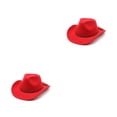 thumbnail image 1 of Minnieouse Sombreros de vaquero Diseño especial Gorras masculinas cómodas y suaves Estilo simple Gorra cómoda Decorativa al aire libre Rojo M (56-58 cm) 2piezas, 1 of 6