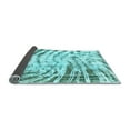 thumbnail image 2 of Ahgly Company Indoor Square Abstract Light Blue Modern Area Rugs, 7' Square, 2 of 4