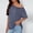 Navy, variant on HOMBOM Boat Neck Tops for Women Off The Shoulder Tee Shirts Comfy Summer Oversized Short Sleeve Polka Dots Ladies T Shirts