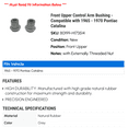 thumbnail image 2 of Front Upper Control Arm Bushing - Compatible with 1965 - 1970 Pontiac Catalina 1966 1967 1968 1969, 2 of 2