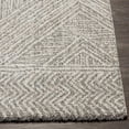 thumbnail image 5 of Hauteloom Horsley Living Room, Bedroom Area Rug - Bohemian Neutral Carpet - Modern Zig Zag Striped Pattern - High Pile - Beige, Gray - 2' x 3', 5 of 10