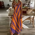 thumbnail image 4 of Purple and Orange Tailgate Swag - Claw Marks Sleeveless Dress purple dress women's summer clothing dresses for women, 4 of 6