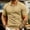 Khaki, variant on Men's Knit Golf T-Shirt Vintage 1/4 Zipper Preppy Style Tennis Shirts Summer Casual Short Sleeve Sweater Tops