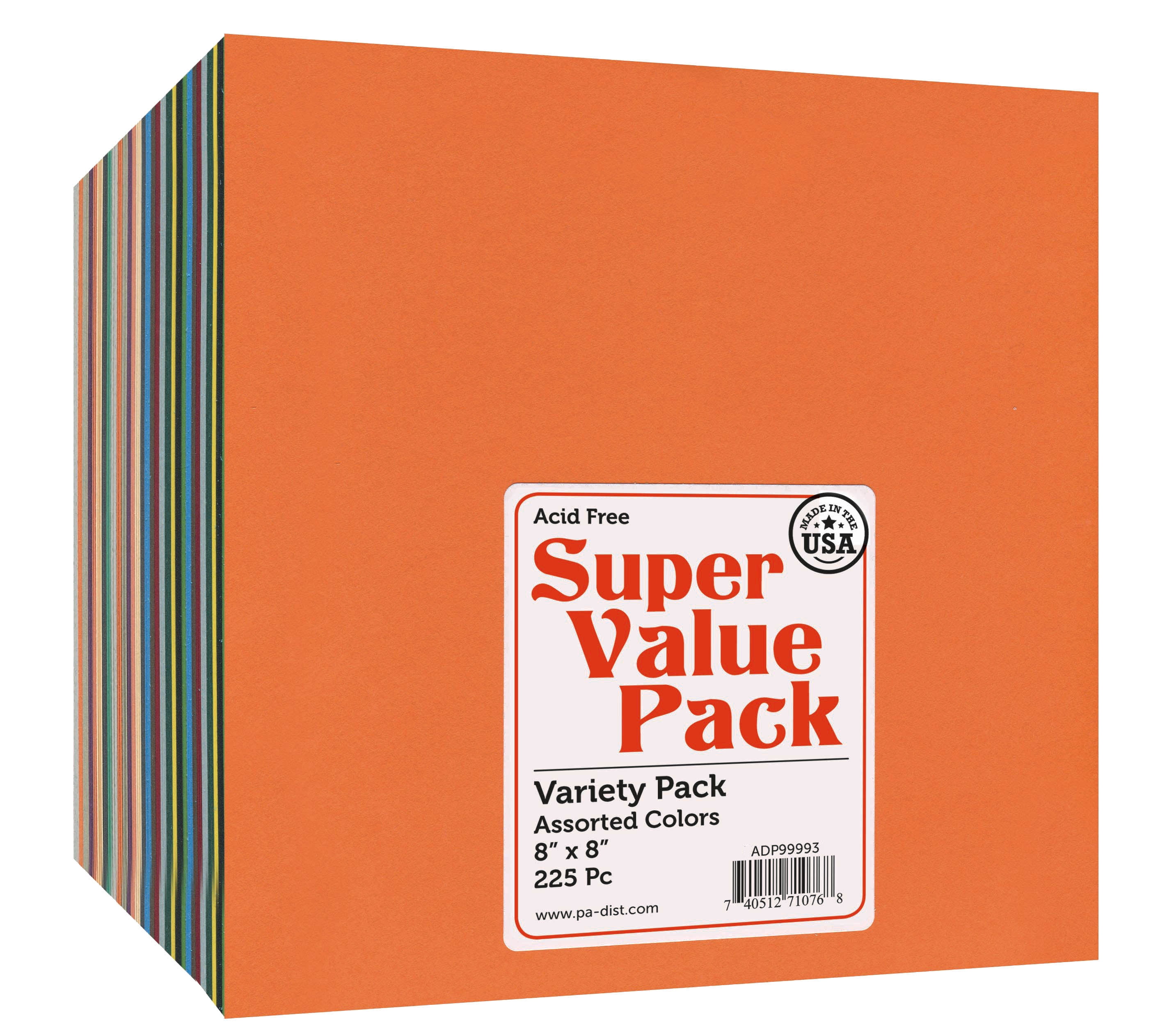 Paper Accents Super Value Variety Pack 8"x 8" 225pc