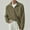 Green, variant on Men's Full Zip Cardigan Sweaters Lapel Collar Long Sleeve Ribbed Sweater (Black XXL)