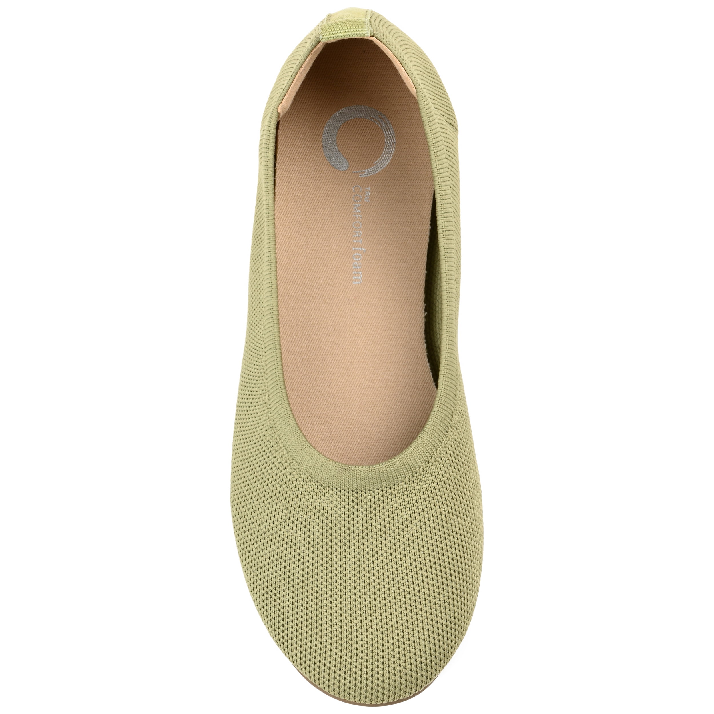 Journee Womens Jersie Knit Foldable Round Toe Slip On Dress Flats, Widths Available