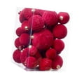 thumbnail image 2 of 35 piezas de colgantes de bolas de Navidad Macarena Rojo oscuro para manualidades, 2 of 8