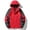 Red, variant on AOOCHASLIY Women Winter Coat Women's Outdoor Single-layer Sprinker Suit Casual Lapel Zipper Loose Soft Top Hooded Coat