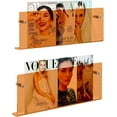 thumbnail image 1 of JOTNGDJBN 2 Pack Acrylic Magazine Holder,Orange Wall Mounted Magazine Rack Floating Bookshelf for Office,Living Room, Waiting Room Vinyl Record,Book Display Rack(Orange,17 Inch), 1 of 6
