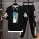 thumbnail image 2 of Conjuntos de pantalones superiores para exteriores, camiseta para hombre XL 5XL, chándal de tendencia 2024, trajes deportivos estéticos para correr, ropa holgada básica estampada para hombre, 2 of 5