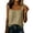 *Khaki, variant on VBVC Women's Cotton Linen Square Neck Tank Tops , Ladies' Summer Sleeveless Blouses , Soft Breathable Side Drawstring Tops For Women,Army Green,S-3XL