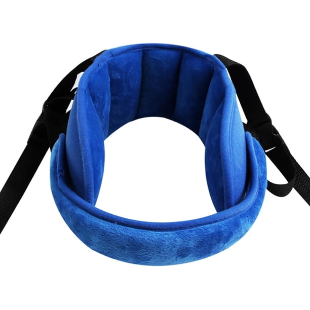 INCHANT ajustable Silla de niño la cabeza del coche venda de la ayuda, soporte de la cabeza una solución cómoda a dormir seguro, Azul soporte de la cabeza de la correa