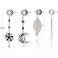 thumbnail image 3 of HOOUN Ear Gauges Plugs Dangle Flesh Moon Sun Tunnels Stretching Jewellery Fashion Gift-Tassel, 3 of 3