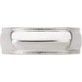 thumbnail image 4 of Sterling Silver Ss 7mm Comfort Fit Milgrain Size 12.5 Band Made In United States qcfm070-12.5, 4 of 5