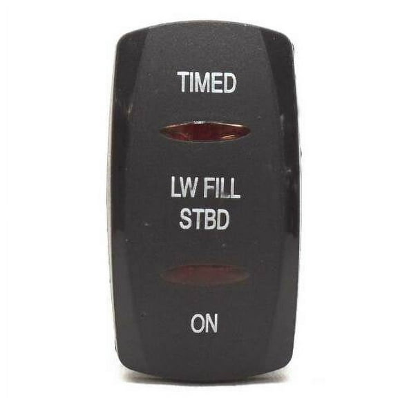 Carling Boat Rocker Switch | Timed Livewell On/Off/On 12V 20A