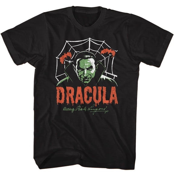 Bela Lugosi Creepy Web Black Adult T-Shirt 2Xlt