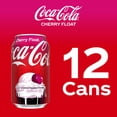 thumbnail image 5 of Coca-Cola Cherry Float Soda Soft Drink Cans, 12 fl oz, 12 Pack, 5 of 8