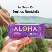 ALOHA Plant Based Protein Bars, Chocolate Fudge Brownie, 14g Protein (Pack of 12)
