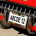 thumbnail image 5 of Happy Fall Harvest Pumpkin License Plate Frames 2 Pack Autumn Thanksgiving Pumpkin Auto Decorative Frames Cars Protector Cover Holder for Us Standard Vehicles 2 Round Holes Metal License Plate Cover, 5 of 6