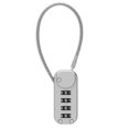 thumbnail image 1 of Gray Security Combination Padlock 4-Digit Combination Padlock Zinc Alloy Anti-Theft Suitcase, 1 of 5