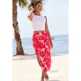 thumbnail image 6 of LASCANA Women's Ruched Slit Midi Skirt Ruching, 6 of 6