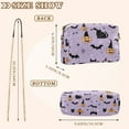 thumbnail image 4 of FORMRS Women Crossbody Purse with Chain Strap Vegan Leather Shoulder Handbag, Light Purple Halloween Black Cat, 4 of 7