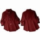 thumbnail image 3 of Camisa Informal de Moda para Mujer, con Botones, Cuello , Blusas Holgadas y Regulares, Blusas de Otoño Rojo L, 3 of 7