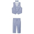 thumbnail image 2 of Hiijoy Big Boys Formal Suit Waistcoat Pants Bow Tie Party Tuxedo Outfits, Sizes 9-10Y, 2 of 8