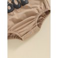 thumbnail image 6 of Newborn Baby Boy Girl Summer Shirt Bubble Romper Letter Print Short Sleeve Oversized Bodysuit Jumpsuit Cute Clothes, 6 of 7
