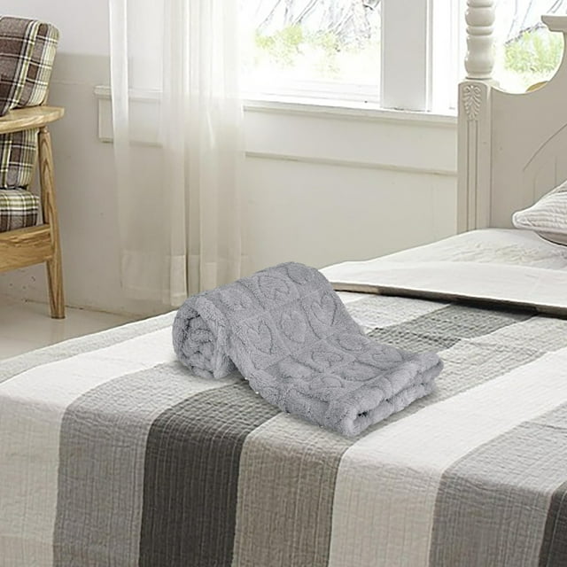 BotaniNest Soft Heart Printed Blanket—a Comfortable And Stylish Home Décor Item That Combines Relaxation And .