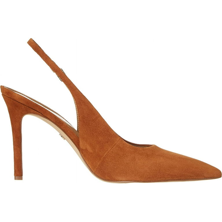 Sam Edelman Hazel Sling Frontier Brown Pointed Toe Stiletto Heel