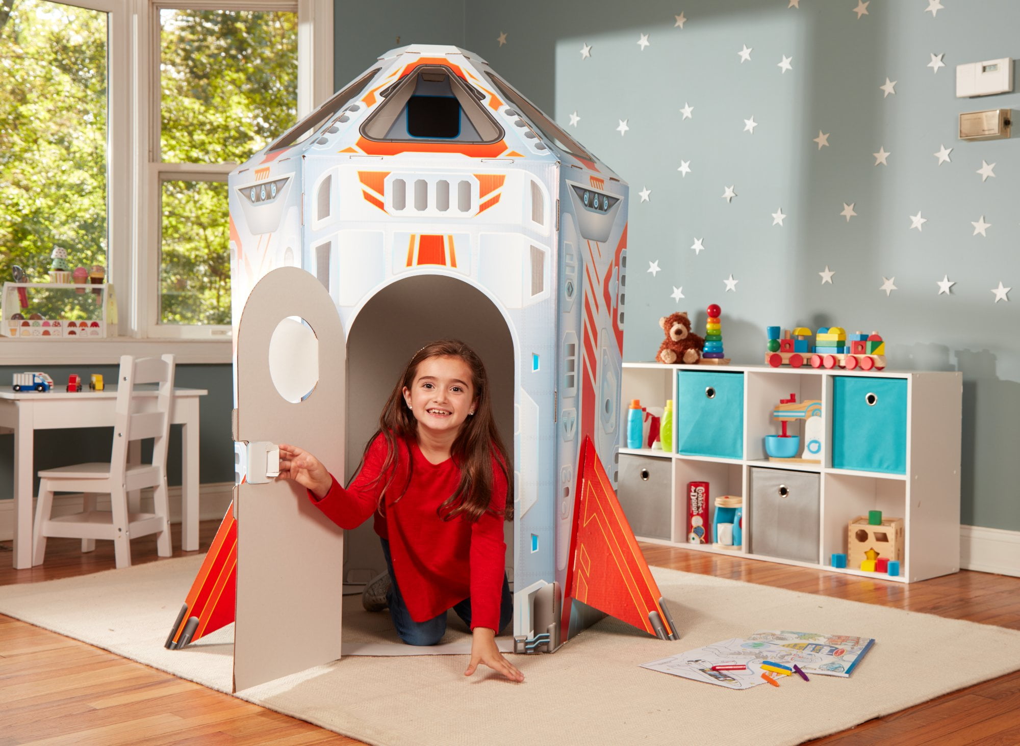 wooden rocket playhouse