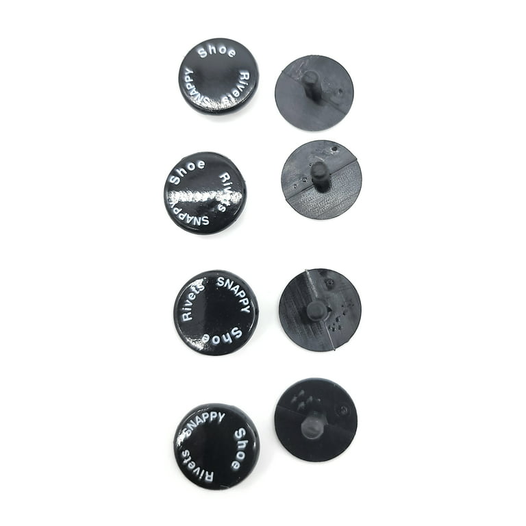 Snappy Clog Rivets Black Set of 4 Clog Replacement