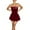 Red-03, variant on STETMN Women's Strapless Bodycon Mini Dress Velvet Off Shoulder A-Line Tube Top Dress Party Club Dresses