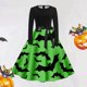 thumbnail image 1 of Vestidos Casuales Para Mujer, Vestido Camisero Con Estampado de Halloween | Estilo Retro de Manga Larga Para La Moda de Otoño de Mujer, 1 of 3