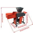 thumbnail image 2 of 4-Blade Grass Cutting And Silk Kneading Integrated Machine Grass Crusher With Conveyor Belt 220V, 2 of 16