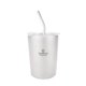 thumbnail image 1 of Tazas de titanio TOSHOO Copa de Titanio Copa de Camping Ligero Copa de Camping Durable al aire libre Copa de té de cristal de cristal de titanio con paja aislado y resistente a alta/baja temperatura a, 1 of 8